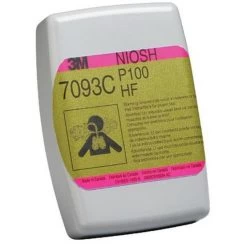 Particulate Filters 7093, P100, Nuisance Level Organic Vapor/Acid Gas (2 BX) - 3M 7093CB