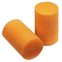 FirmFit Earplugs, Foam, Polybag, Uncorded, 30dB, Orange - Howard Leight FF-1