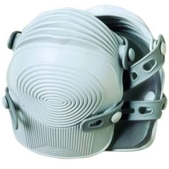 Ultraflex Non-Skid Knee Pads, Synthetic Rubber Straps, Light Gray - CLC 361