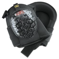Professional Gel Kneepad, Elastic Upper Straps With Buckle-style Fasteners, Black - CLC G340
