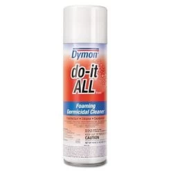 Do-it-ALL Germicidal Foaming Cleaner, 20 Oz Aerosol Can, Lemon Scent (12 CN) - Dymon 8020