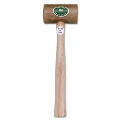 Rawhide Mallet, 11 Oz, 3-1/2 In L, Wood Handle - Garland Mfg 11004