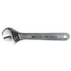 Extra Capacity Adjustable Wrenches, 10in Long, 1 5/16 In Opening, Chrome, Dipped (6 EA) - Klein D507-10