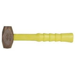 Ergo Power Non-Sparking Brass Hammer, 2-1/2 Lb Head, 12 In SG Handle - Nupla 30-525