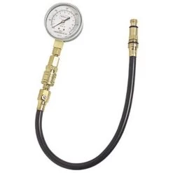 2 1/2 In Compression Gauge-PSI/Metrics, 300 Psi (tensile), 18 Mm, Flex Hose - Proto CTR10