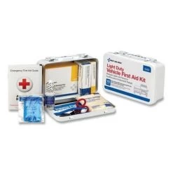 10 Person Vehicle First Aid Kits, Weatherproof Steel, First Aid Only 6400