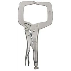 The Original Locking C-Clamp With Regular Tip, 11 In L, 4 In Max, 2-5/8 In Throat D - Irwin 11R
