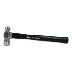 Ball Pein Hammer, Straight Hickory Handle, 14-1/16 In Overall Length, High Carbon Steel, 16 Oz Head - Stanley 54-016