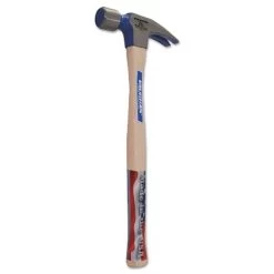 Framing Rip Hammer, Forged Steel Head, Straight White Hickory Handle, 18 In, 28 Oz Head, Milled Face - Vaughan 606M