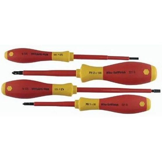 Insulated Tool Sets, Phillips; Slotted, Metric, 4 Per Set - Wiha 32090