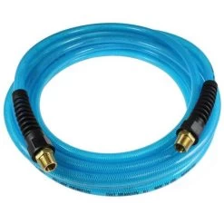 Coilhose Pneumatics Pfe5050-15x-t Flexeel Hose, 5/16" Id X 50', 1/4" Industrial Reinforced Poly Straight Hose - Transparent Blue