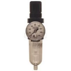 Dixon Valve B07-202AG 1/4" Mini Filter-regulator, Auto Drain, Transparent Bowl, W/gc620