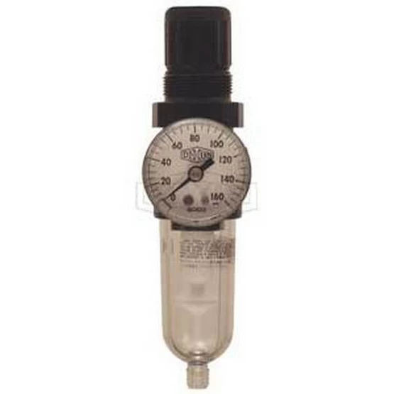 Dixon Valve B07-202AG 1/4" Mini Filter-regulator, Auto Drain, Transparent Bowl, W/gc620 1 Dixon Valve B07-202AG 1/4" Mini Filter-regulator, Auto Drain, Transparent Bowl, W/gc620