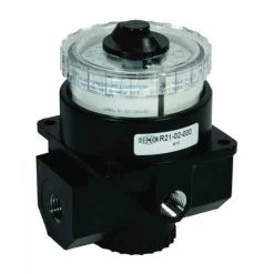 Dixon Valve R21-04RG 1/2" Zinc Body, Dial Air Regulator Relieving W/ Gauge, 195 Scfm