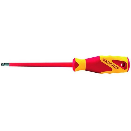 Gedore Vde Screwdriver, Ball End, 6 Mm | VDE 2163 K 6
