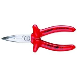 Gedore Vde Bent Nose Telephone Pliers With Vde Dipped Insulation 160 Mm | VDE 8132 AB-160