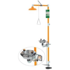 Guardian G1902P-HFC Safety Station With Eyewash, Hand And Foot Control, Plastic Bowl
