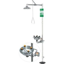 Guardian G1909PCC Safety Station With Widearea Eye/face Wash, Polished Chrome Construction