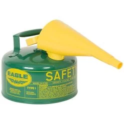 Eagle Manufacturing UI-10-FSG 1 Gallon Type I Green -safety Can W/ F-15 Funnel