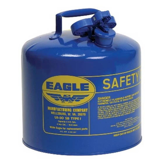Eagle Manufacturing UI-20-FSB 2 Gallon Type I Blue Safety Can W/ F-15 Funnel 1 Eagle Manufacturing UI-20-FSB 2 Gallon Type I Blue Safety Can W/ F-15 Funnel