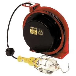 Vestil ECR-50 Electric Cord Reel - Lamp W/ Receptacle