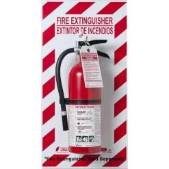 Zing 2671 Fire Extinguisher Back Plate, Glow In The Dark