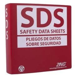 Zing 6034 Eco Ghs-sds Binder, 2.5" Ring, Bilingual, Poly
