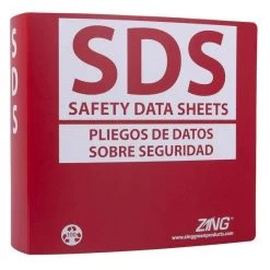Zing 6035 Eco Ghs-sds Binder, 3.0" Ring, Bilingual, Poly