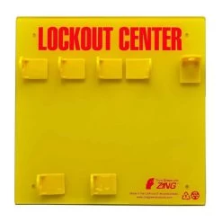 Zing 7113E Lockout Station, 3 Padlock, Unfilled