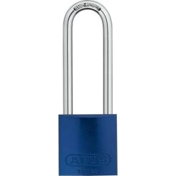 Zing 7203 Aluminum Safety Padlock, Keyed Different, 3" Shackle, 1-9/16" Body, Blue