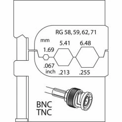 Gedore Module Insert For Coax Cables Rg 58/59/62/71 | 8140-14